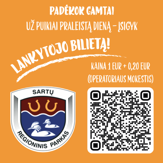 KVIEČIAME ĮSIGYTI PARKO LANKYTOJO BILIETĄ