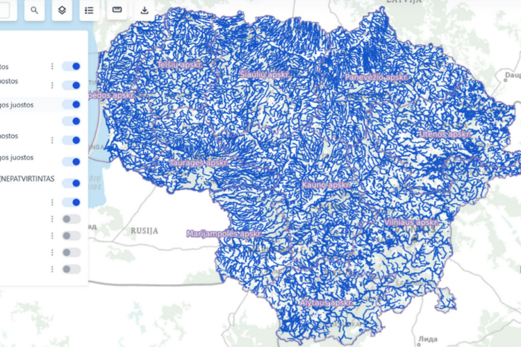 PAKRANČIŲ TERITORIJŲ APSAUGOS ŽEMĖLAPIS
