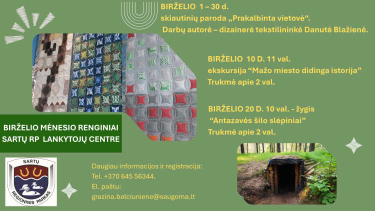 KVIEČIAME Į BIRŽELIO MĖNESIO RENGINIUS