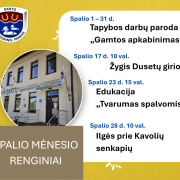 SPALIO MĖNESIO RENGINIAI