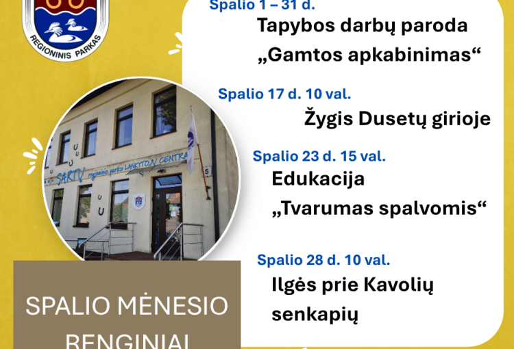 SPALIO MĖNESIO RENGINIAI